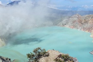 图为印尼伊真地质公园一景。（图：联合国）