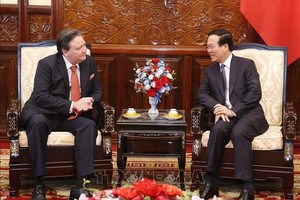 国家主席接见美国驻越大使