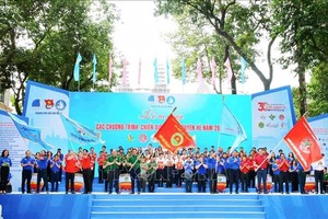 2023年各暑期志愿行动、运动启动仪式。（图：越勇）