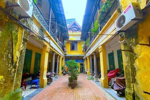 位于河内市还剑郡航鱉街44号的法式别墅一隅。（图：赖进）