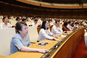 国会代表按钮表决。（图：如意）