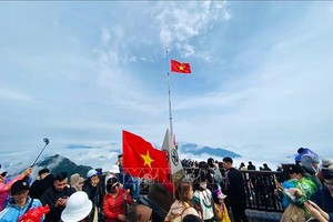 番西邦峰是老街省吸引国内外游客的旅游景点之一。（图：越通社）