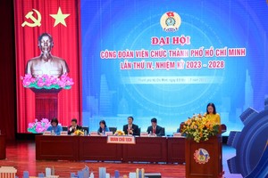 市工会昨8日上午举行2023-2028年任期第四次本市工会代表大会。（图：草黎）