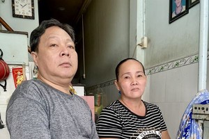 陈志辉和妻子薛玉玲。