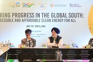 会议上提出，到2030年将可再生能源发电能力提高两倍等提议，但是各国对此存在分歧。（图：互联网）