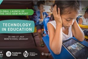 报告援引包括“国际学生能力评估计划”在内的国际评估数据称，过度使用信通技术与学生成绩之间存在负面联系。（图：UNESCO）