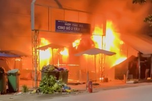 火警现场。（图：南隆）