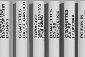 全球首例每枝香烟须印警告标语