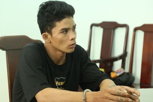 被抓获的杀人嫌犯阮成通。（图：警方提供）