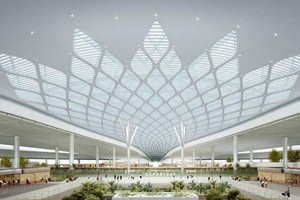 图为隆城国际机场客运大楼透视图。（图：ACV）