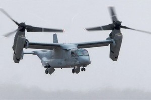 美国V-22“鱼鹰”军用飞机。（图：互联网）
