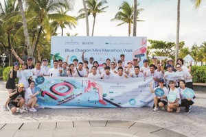 参与各项志愿活动的洲际酒店部分员工队伍。