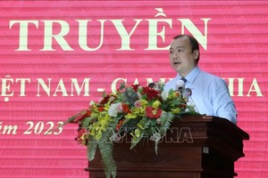 中央宣教部副部长黎海平在会上发表指导意见。（图：越通社）