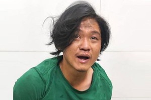 被抓获的嫌犯阮文儒。（图：警方提供）