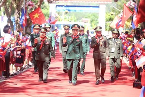 越-老-柬边境国防友谊交流