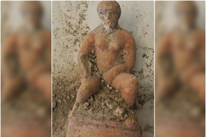 庞贝古城发现多个陶雕。（图：互联网）