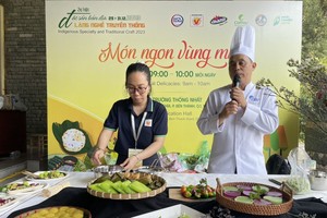 各地传统行业村在本市推介特产