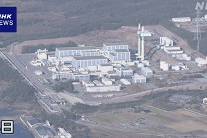 据北陆电力称，泄漏的石油不含任何放射性物质，也没有外部放射性影响。（图：NHK）