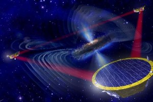 欧洲空间局近日批准了一项计划，打算在太空中布局三颗相同的卫星，相互之间间隔250万公里，开展太空激光引力波探测工作。（图：EADS）