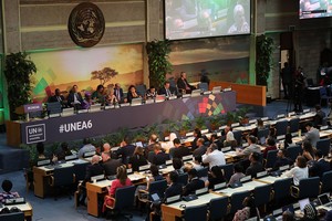 第六届联合国环境大会在肯尼亚首都内罗毕闭幕。（图：新华社）