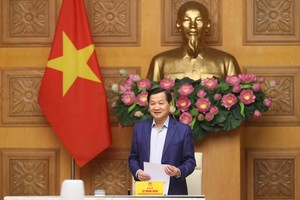 政府副总理黎明概主持会议。（图：VGP）