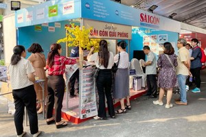 《西贡解放报》展位一瞥。（图：黄雄）