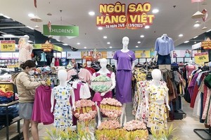 Saigon Co.op旗下零售系统设计「国货之星」计划的产品展销区。