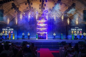 第20次市旅遊盛会开幕式现场一隅。（图：鸿丰）