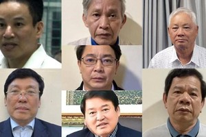 被开除党籍的7名党员。（图：越通社）