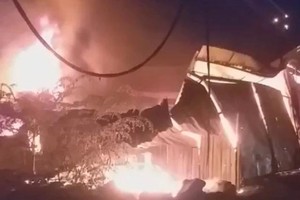 火警现场。（图：视频截图）