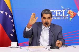 4月16日，委内瑞拉总统马杜罗在加拉加斯出席活动。（图：路透社）