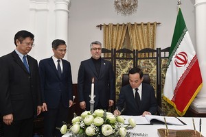 政府副总理赴大使馆吊唁伊朗总统