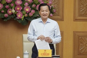 政府副总理黎明概在会议上发表讲话。（图：财政部）