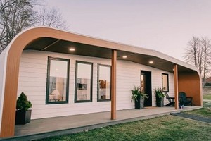 ASCC用木纤维和生物树脂材料打印出单户住宅单位。（图：businessinsider.com）