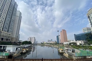 本市10万亿元的治水项目已从2020年11月15日暂停施工至今。（图：友辉）