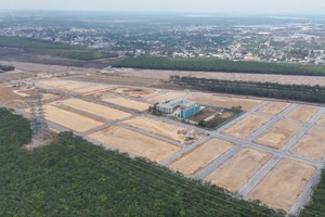 隆德安置区正在加紧施工中。（图：妙莉）