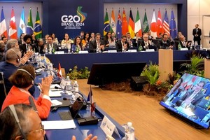 二十国集团(G20)财政部长和中央银行行长会议现场一隅。（图：G20）