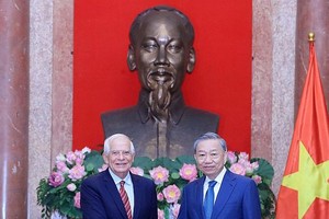 国家主席苏林接见欧洲委员会副主席