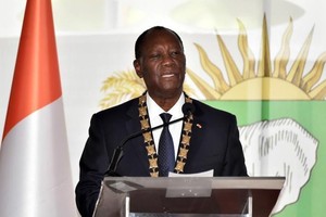 科特迪瓦总统乌阿塔哈。（图：新华社）