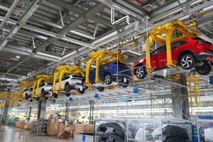 越南电车生产线。（图：VnEconomy）