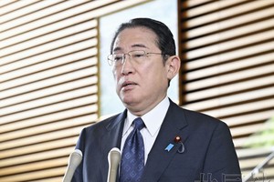9月12日上午，日本首相岸田文雄在官邸接受采访。（图：共同社）