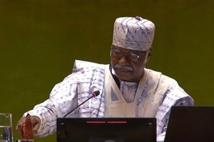 联合国大会主席菲勒蒙宣布未来峰会闭幕。（图：联合国）