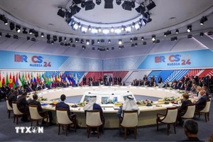 2024年10月23日在俄罗斯喀山召开的金砖国家领导人峰会场景。（图：越通社）