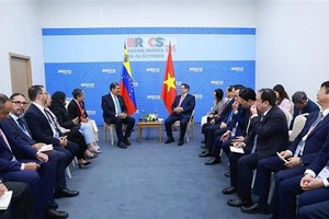 范明政总理会见委内瑞拉总统马杜罗。（图：越通社）