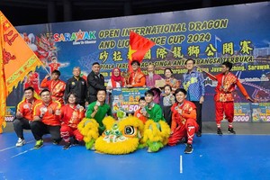 仁义堂“2024 年砂拉越国际龙狮公开赛”亚军