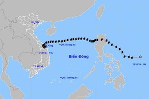 6 号台风减弱为热带低气压。（图：国家水文气象预报中心）
