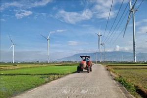 图为宁顺省顺北县北风乡的新农村路条条相通，为当地经济发展创造了有利条件。（图：越通社）