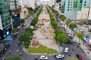 第一郡黎利、阮惠、崛起街的地价最高，每平方米达 6.87亿元以上。