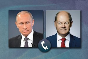 普京（左）与朔尔茨（右）。（图：互联网）