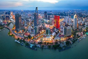 党中央政治局最近已核准在本市设立全面国际金融中心。图为胡志明市一隅。（图：Int）